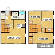 ソレイユ東光台B棟の間取り画像