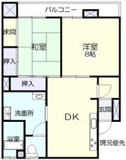堂形マンションの間取り画像