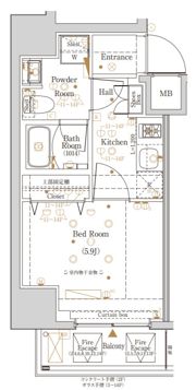 Log登戸Station／ログ登戸ステーションの間取り画像
