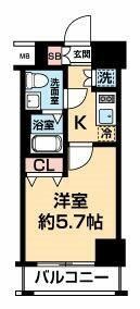 スパシエ横浜大通り公園の間取り画像