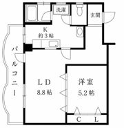 六甲グロリアハイツの間取り画像