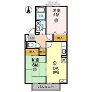 コーポラスITOⅡ Bの間取り画像