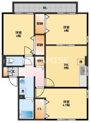 ウィルモア宮小路 C棟の間取り画像