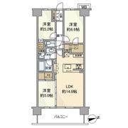 ブリリアンコート市川原木中山の間取り画像