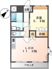 T・Yハイツ二号の間取り画像