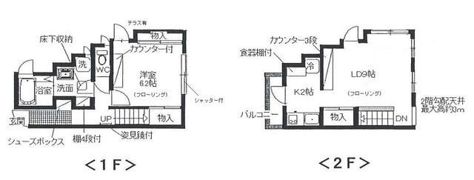 打越貸家の間取り画像