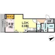 ペルル新広の間取り画像