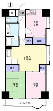 ルプソアール中浦和の間取り画像