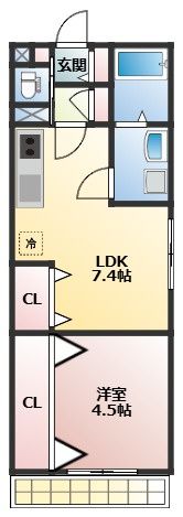 La famille K 新大阪の間取り画像