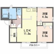 フレグランス宮郷 A棟の間取り画像