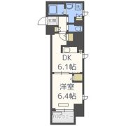 プレサンスタワー北浜の間取り画像