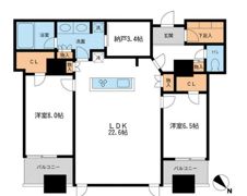 メトロタワー山下町の間取り画像