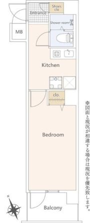 エトワール恵比寿・三葉の間取り画像