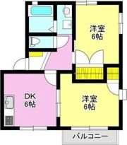 ヴィラフレグランス Cの間取り画像