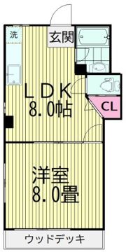 マンション牧野の間取り画像