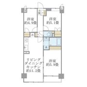 ISM武蔵浦和の間取り画像