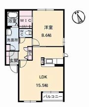 ディアスワンズ B棟の間取り画像