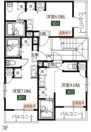 メルディア生麦4丁目Ⅱの間取り画像