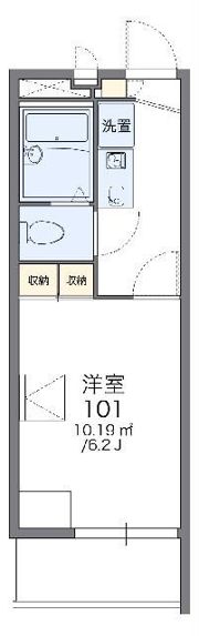 レオパレスMASA 100の間取り画像