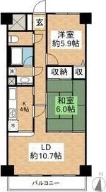 ダイアパレス前橋文京町の間取り画像