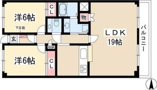 ビラ三秀山中の間取り画像