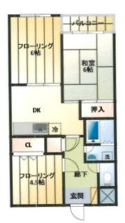 ベルメゾン楓の間取り画像