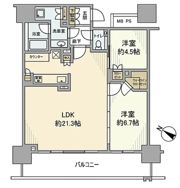 ブランズタワーみなとみらいの間取り画像