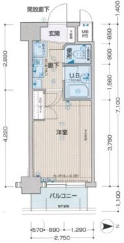 ラナップスクエア同心の間取り画像
