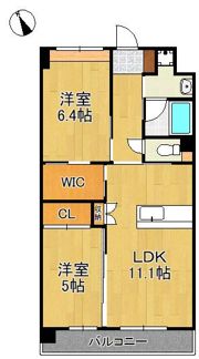 ウイングス西本町の間取り画像