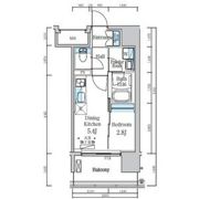 デュオフラッツ仙台木町通リネアの間取り画像