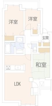 リズ市川平田の間取り画像