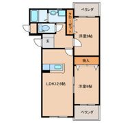 パルフェゆうわの間取り画像