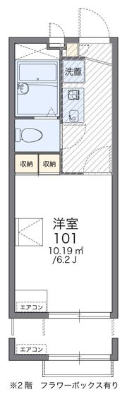 レオパレスベルツの間取り画像