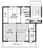 ビレッジハウス近見1号棟の間取り画像