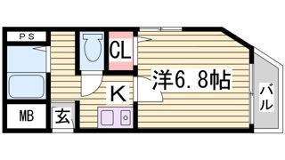 サンスターマンションの間取り画像