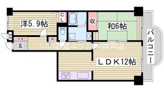 デメテル高取台の間取り画像