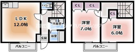 コスモコート西の間取り画像