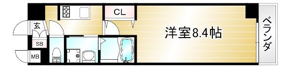 エスカーサ京都西陣の間取り画像