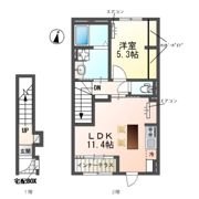 (仮称) 野々下1丁目アパートの間取り画像