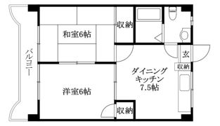 ホワイティ愛光の間取り画像