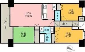 サンクレイドル高崎駅前の間取り画像