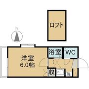 アップルハウス銀杏町Aの間取り画像