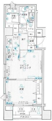 パークウェル秋葉原の間取り画像