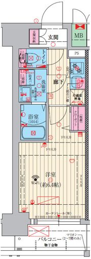 ファーストフィオーレ三国Ⅱの間取り画像