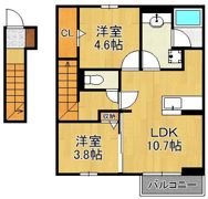 （仮称）D-ROOM下城野の間取り画像