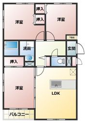 セゾンコートの間取り画像