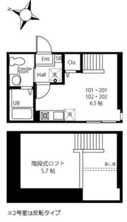 ハーミットクラブハウス神奈川新町Ⅱの間取り画像