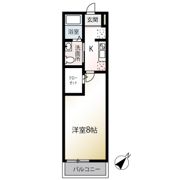 MQuarto拝島Ⅰの間取り画像