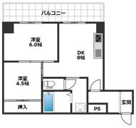 朝日プラザ湊川の間取り画像