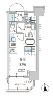 パークアクシス上野三丁目の間取り画像